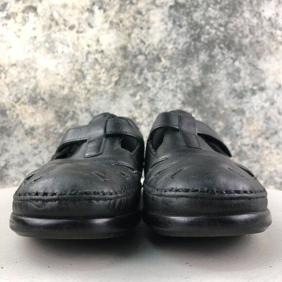 SAS Women's Size 9.5M Roamer Black Leather Mary Jane Hook & Loop Comfort Shoes - Picture 2 of 16